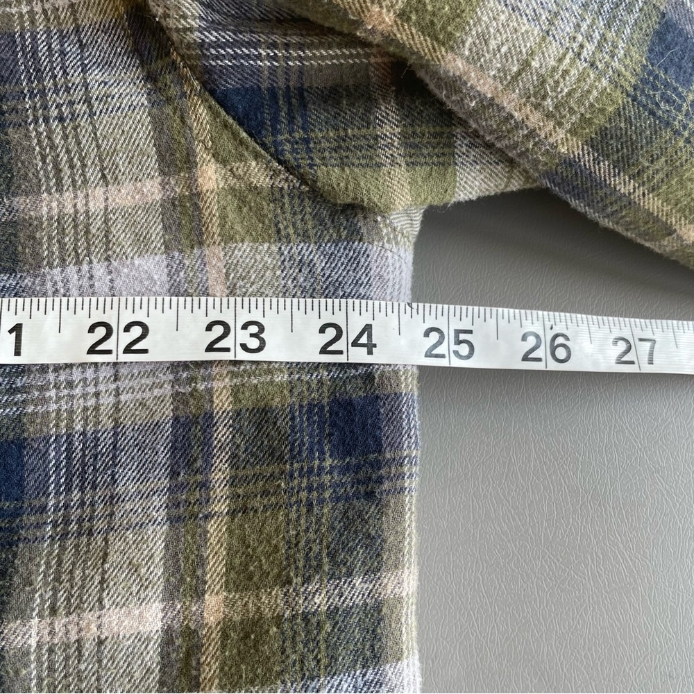 Boston Traders Coat Quilter Flannel Hooded Zip up & button close 2 Pockets M - Picture 14 of 15